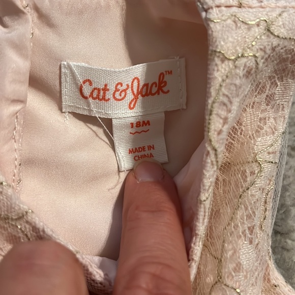 18 M Pink and Gold Dress - Picture 4 of 6